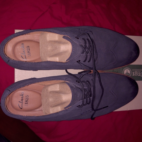 Clark's Navy Suede Dress Shoes - Picture 6 of 6